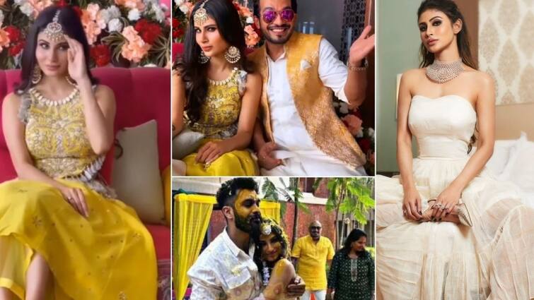 Mouni Roy Gets Married To Suraj Nambiar In Goa In Tradational South-Indian Wedding Mouni Roy Wedding: বিয়ে সারলেন মৌনী রায়, ছবি ভাইরাল নেট মাধ্যমে