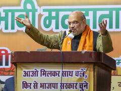 UP Elections: मथुरा में अमित शाह का घर-घर कैंपेन, बांके बिहारी मंदिर में की पूजा