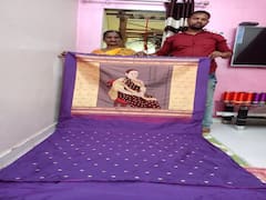 In Pics : पैठणीवर रवि वर्मा यांनी साकारली जगप्रसिध्द पेंटिंग