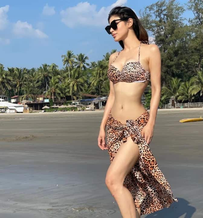 मौनी ने भी एनिमल प्रिंट बिकिनी में अपनी एक तस्वीर शेयर की थी, जिसे देखकर फैंस रूमानी हुए जा रहे थे.
