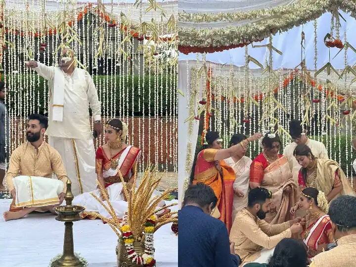 Mouni Roy Wedding First photo: Mouni Roy marriage in Suraj Nambiar in Goa Mouni Roy Wedding First photo: Suraj Nambiar સાથે લગ્નના બંધને બંધાઈ મૌની રોય, સામે આવી પહેલી તસવીર