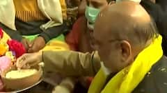 UP Elections 2022: Amit Shah offers prayers at Vrindavan's Banke Bihari temple
