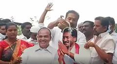 Sridhar Reddy: కొత్త జిల్లాల ఏర్పాటును స్వాగతిస్తూ నెల్లూరు లో సీఎం చిత్రపటానికి పాలాభిషేకం