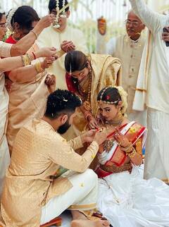 Candid Pics From Mouni Roy-Suraj Nambiar's South Indian Wedding In Goa