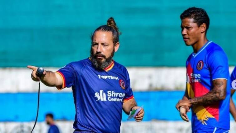SC East Bengal head coach Mario Rivera to ABP Live Kolkata Derby ISL 2022 Mario Rivera PC: কাল এটিকে মোহনবাগানই বেশি চাপে থাকবে, বলে দিলেন এসসি ইস্টবেঙ্গল কোচ