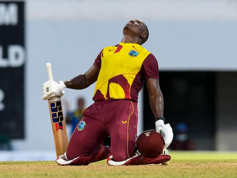 ind vs wi : west indies batter rovman powell hit fast century for india tour ભારતમાં માટે ટેન્શન વધ્યુ, સીરીઝ પહેલા જ વેસ્ટ ઇન્ડિઝના આ તોફાની બેટ્સમેને 53 બૉલમાં સદી ફટકારીને બધાને ડરાવ્યા...........