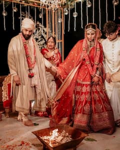 Newly Married Mouni Roy DAZZLES In Green Outfit At Her Post Wedding Party With Friends- See Pics