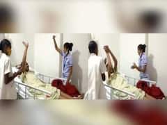 Watch: काम कर गई मुन्नाभाई की टेक्नीक, नर्स को डांस करता देख बिस्तर पर ही थिरकने लगा लकवाग्रस्त मरीज