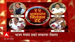 Mahavikas Aghadi : महाविकास आघाडी सरकारला बसलाय सुप्रीम दणका; भाजप नेत्यांचं ठाकरेंवर टीकास्त्र