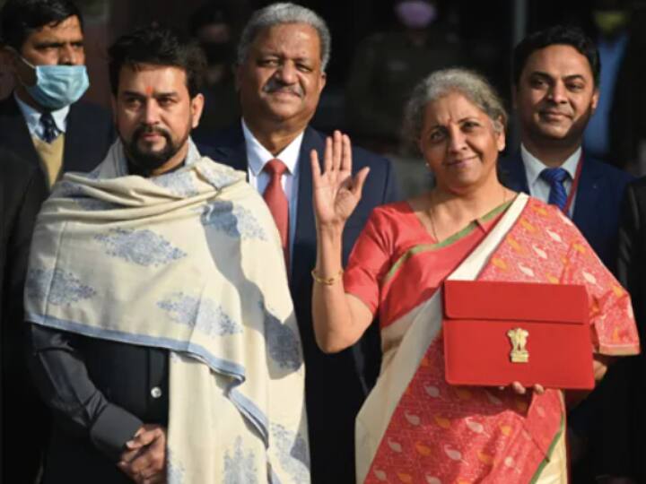 During the 2021-22 Budget presentation, which was in the middle of the Covid pandemic many work had shifted online, including the Budget. The year's budget was presented from a tablet. (PTI Image)