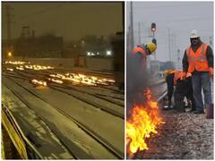Watch: इस शहर में ट्रेन की पटरियों से अचानक उठने लगी भीषण आग की लपटें, जानिए कैसे लगी ये आग