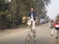 Pilibhit News: पीलीभीत में अनोखी साइकिल बनी चर्चा का विषय, देखने व सेल्फी लेने के लिए उमड़ रहा हुजूम