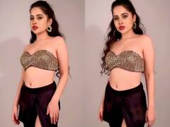 Urfi Javed Video: गोल्डन टॉप, ब्लैक हाई स्लिट स्कर्ट में जुल्फें लहराते हुए उर्फी जावेद बोलीं- 'कौन होगा नागिन का अगला शिकार'
