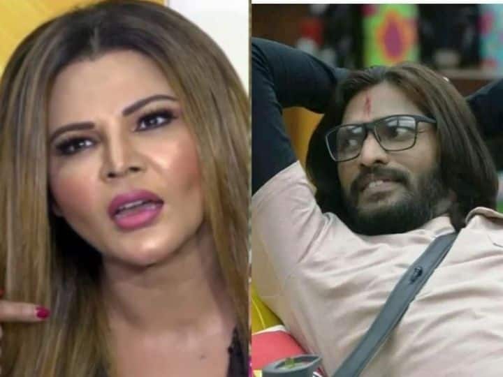 rakhi sawant takes dig abhijit bichukale over his comments salman khan Rakhi Sawant : बिचुकलेनं सलमानबद्दल केलेल्या वक्तव्यावर राखी भडकली; म्हणाली, 'त्याने समाधी घेतली'