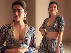 Rashmika Mandanna Photos: डीप नेक ब्लाउज, गोल्डन कढ़ाई वाले लहंगे में Pushpa एक्ट्रेस ने चुराया दिल, यूं ही नहीं नेशनल क्रश हैं रश्मिका मंदाना