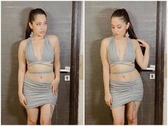 Urfi Javed Photos: डीप नेक ड्रेस के साथ हाई पोनी वाला स्टाइल, उर्फी के लुक्स को देख फैंस के चेहरे पर आई स्माइल