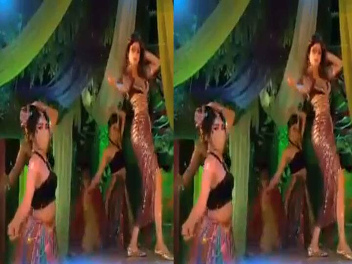 Shamita shetty dance on pushpa song balam sami with raqesh bapat in the bigg boss 15 finale Bigg Boss 15 Finale: Shamita Shetty ने Raqesh Bapat को बताया अपना बलम सामी, Rashmika Mandanna की तरह जमकर लगाए ठुमके