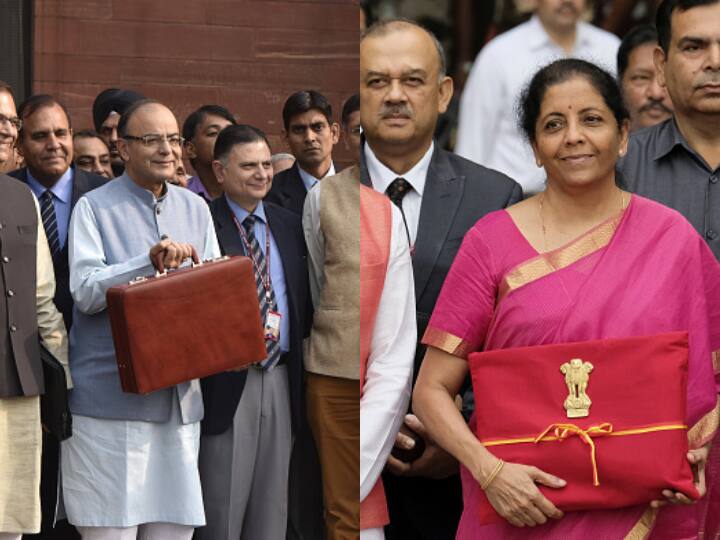In order to do away with the colonial practice of presenting the Union Budget in a briefcase, Finance Minister Niramala Sitharaman presented the Union Budget of 2018-19 in a 'Bahi Khata' | Images: Getty
