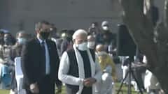 PM Modi ने किया महात्मा गांधी की पुण्यतिथि पर नमन, राजघाट पर दी श्रद्धांजलि | Khabrein Tabadtod