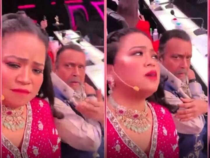 hunarbaaz bharti singh makes funny reels with mithun chakraborty on samantha song oo antava watch video Hunarbaaz: Bharti Singh ने Mithun Chakraborty को छेड़ते हुए Oo Antava गाने पर बनाया रील, कहा- लाखों में कमाऊंगी...