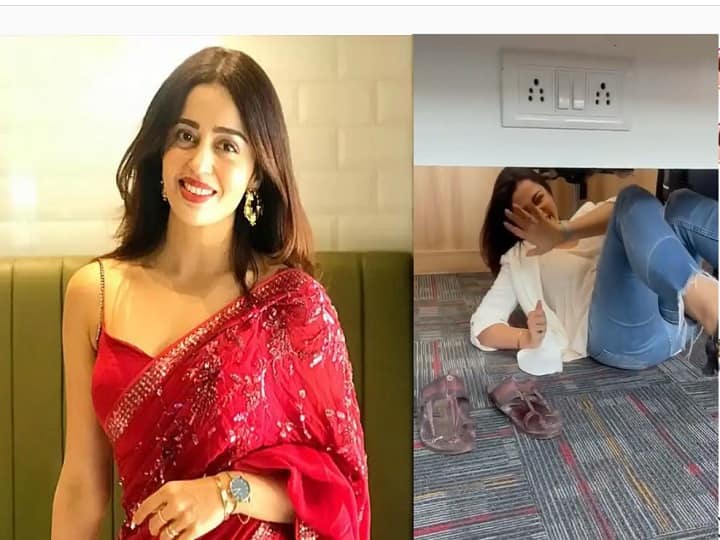 Bhabi Ji Ghar Par Hai fame Neha Pendse latest Funny video will make you Laugh Video: हंसते-हंसते टेबल के नीचे लोट-पोट हुईं Bhabi Ji Ghar Par Hai की 'अनीता भाभी' Neha Pendse