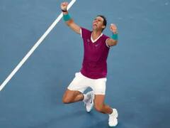 In Pics : क्ले कोर्टचा अनभिषिक्त सम्राट राफेल नदालचा अप्रतिम विजय, विजयानंतर नदालचा जल्लोष