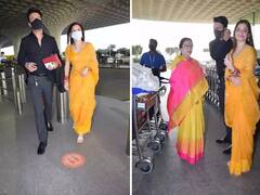 પહેલી વખત સાસુ મા સાથે જોવા મળી અંકિતા લોખંડે, યેલો સાડીમાં ચહેરા પર જોવા મળ્યો લગ્નનો ગ્લો, જુઓ તસવીરો