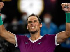 In Pics : क्ले कोर्टचा अनभिषिक्त सम्राट राफेल नदालचा अप्रतिम विजय, विजयानंतर नदालचा जल्लोष