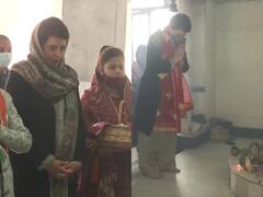 UP Election 2022: प्रियंका गांधी ने नोएडा के कालीबाड़ी मंदिर में की पूजा, पंखुड़ी पाठक के लिए कर रहीं प्रचार