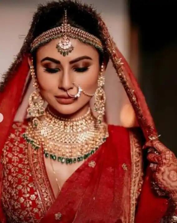 या लग्नाचे विधी देखील बंगाली रितीरिवाजाप्रमाणे पार पडले. लग्नात संध्याकाळी मौनीने लाल रंगाचा लेहेंगा घातला होता. ज्यामध्ये ती अतिशय सुंदर दिसत होती.