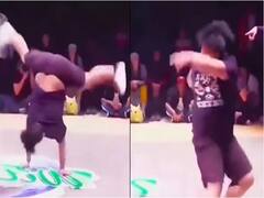 Watch: इस भारी भरकम शख्स का डांस देखकर ऑडियंस के छूटे पसीने, यूजर्स बोले- कोई नहीं है टक्कर में