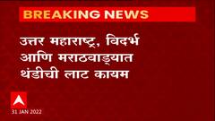 Cold Wave : उत्तर महाराष्ट्र, विदर्भ, मराठवाड्यात थंडीची लाट कायम,अनेक जिल्ह्यात 10 अंशाखाली तापमान