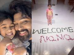 Allu Arjun : लेकीने केलेलं हटके स्वागत पाहून अल्लू अर्जुन भावुक; शेअर केला फोटो