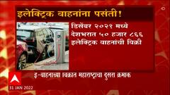 E Vehicle: इलेक्ट्रिक वाहनांना पसंती, वाहनं विक्रीत महाराष्ट्राचा दुसरा क्रमांक ABP Majha