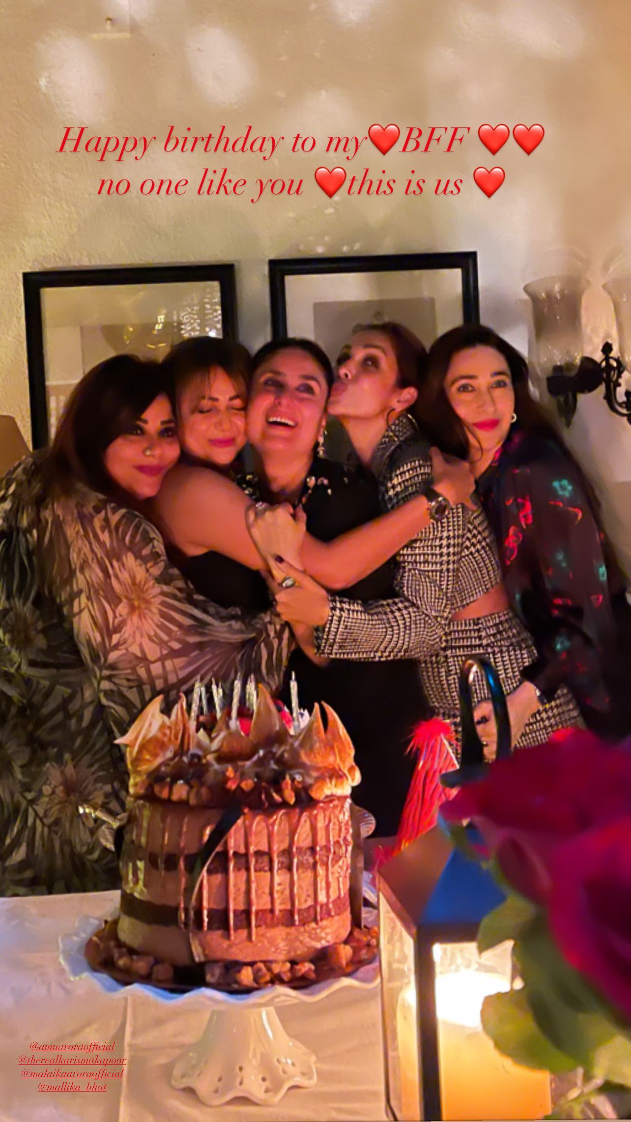 Amrita Arora Rings In Birthday With Sister Malaika And BFFs Kareena, Karisma