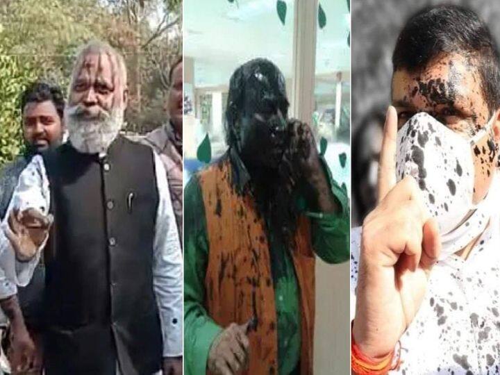 UP Election 2022 Ink thrown at indian political leaders kanhaiya kumar sanjay singh UP Election 2022: कन्हैया कुमार से पहले इन नेताओं पर भी फेंकी गई स्याही, तो कभी किसी ने मारा तमाचा