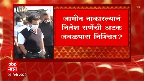 Nitesh Rane Bail Rejected : नितेश राणेंचा जमीन अर्ज कोर्टाने फेटाळला, राणेंना मोठा धक्का ABP Majha