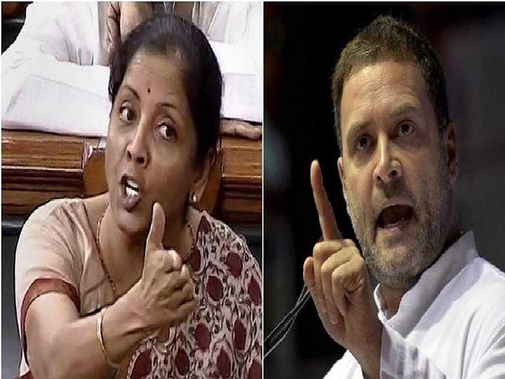Rajya Sabha Nirmala Sitharaman calls Rahul Gandhi the Rahu period for Congress ANN Budget Session Of Parliament: संसद में निर्मला के बयान से गरमाया माहौल, वित्त मंत्री ने राहुल गांधी को बताया कांग्रेस का 'राहु काल'