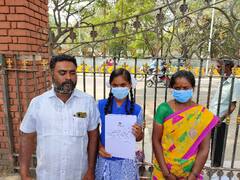 கல்வி கட்டணம் செலுத்தாததால் பள்ளியில் அனுமதி மறுப்பு - சேலம் மாவட்ட ஆட்சியரிடம் மாணவி புகார்