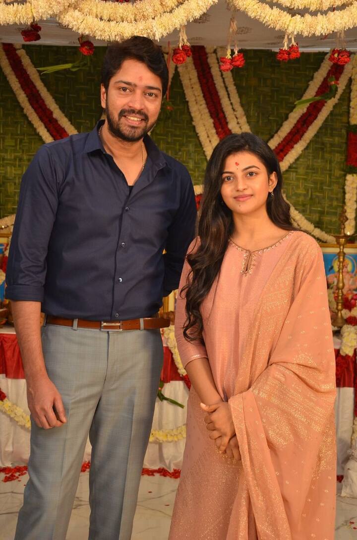 'అల్లరి' నరేష్, ఆనంది (Image courtesy - @allarinaresh/Twitter)