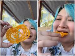 Watch: वियतनामी फूड ब्लॉगर ने पहली बार खाई जलेबी, तारीफों के बांधे पुल