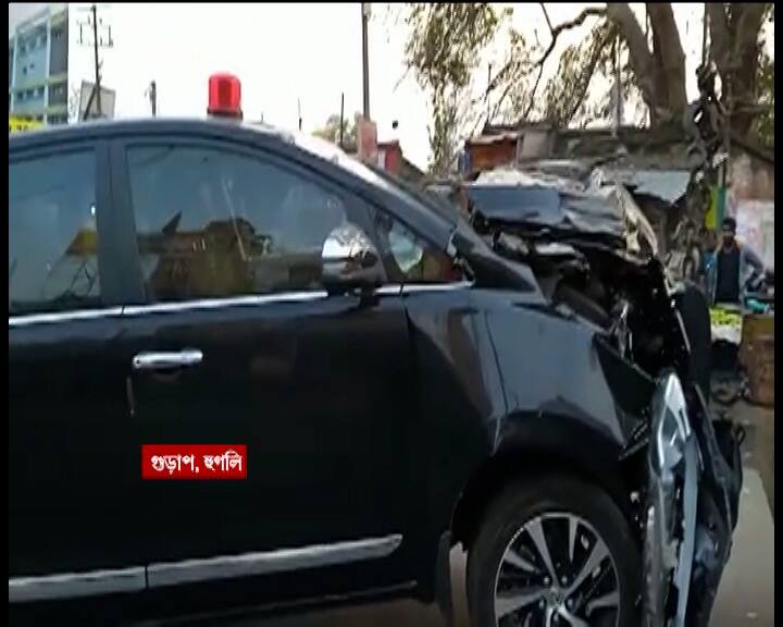 Hoogly gurap Humayun Kabir's wife injured in car accident Hoogly News: হুমায়ুন কবীরের গাড়ি দুর্ঘটনা, আহত মন্ত্রীর স্ত্রী, গাড়ির চালক, নিরাপত্তা রক্ষী