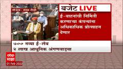 Union Budget 2022 : प्रभूषणमुक्तीसाठी ई-वाहनांना प्रोत्साहन; चार्जिंग स्टेशनऐवजी बॅटरी अदलाबदल