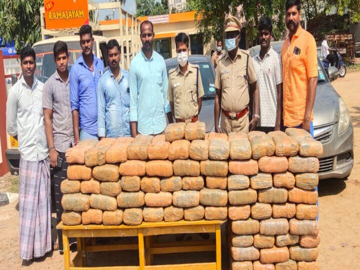 Seized 500 kg of cannabis worth Rs 1.5 crore smuggled to Sri Lanka by boat இலங்கைக்கு படகு மூலம் கடத்த முயன்ற 1.5 கோடி மதிப்புள்ள 500 கிலோ கஞ்சா பறிமுதல்