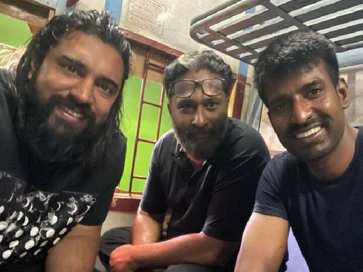 Actor soori shares new photos with Nivin Pauly and director ram Actor soori  | ரயில் செட்டில் ராம்... ஆளே மாறிப்போன நிவின்..  அப்டேட் கொடுத்த சூரி!