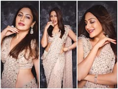 Surbhi Chandna Photos: જ્યારે ખૂબસૂરત સુરભિ ચંદનાએ પહેરી સુંદર સાડી, તેની સ્માઇલે કર્યા ઘાયલ