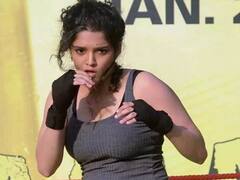 வெறித்தனமான ஆட்டம்.. நடிகை ரித்திகா வெளியிட்ட நடன வீடியோ