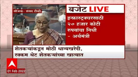 Union Budget : कृषी आणि पिक उत्पादनासाठी तंत्रज्ञानाचा जास्तीत जास्त वापर ABP Majha