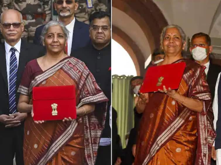 Budget 2022: Know the specialty of FM Nirmala Sitharaman Saree which she wears during budget Union Budget 2022: બજેટ દરમિયાન નાણામંત્રીએ પહેરેલી સાડી છે ખાસ, જાણો કેમ કરી પસંદગી