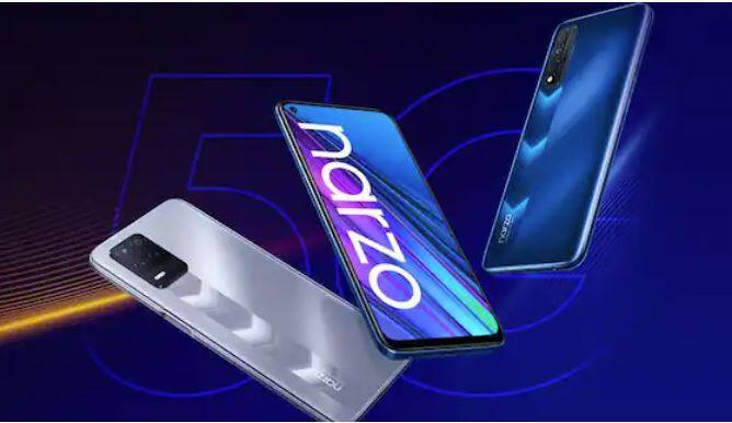 Realme Narzo 30 5G: ਇਹ ਇੱਕ 5G ਸਮਾਰਟਫੋਨ ਹੈ, ਜੋ ਕਿ 4 GB ਰੈਮ ਤੇ 64 GB ਇੰਟਰਨਲ ਮੈਮਰੀ ਦੇ ਨਾਲ ਆਉਂਦਾ ਹੈ। ਫੋਨ 'ਚ ਟ੍ਰਿਪਲ ਰੀਅਰ ਕੈਮਰਾ ਸੈੱਟਅਪ ਦਿੱਤਾ ਗਿਆ ਹੈ। ਇਸ ਦੀ ਡਿਸਪਲੇ 6.5 ਇੰਚ ਹੈ। ਇਸ 'ਚ 5000mAh ਦੀ ਬੈਟਰੀ ਹੈ। ਫਲਿੱਪਕਾਰਟ 'ਤੇ ਇਸ ਦੀ ਕੀਮਤ 14,999 ਰੁਪਏ ਹੈ।